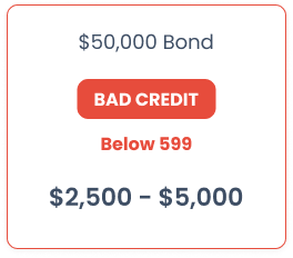 50000 surety bond bad credit