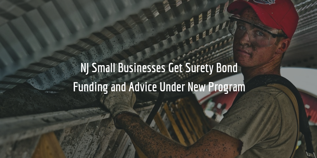New Jersey surety bonds support program