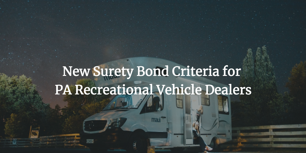 pa rv dealer surety bond