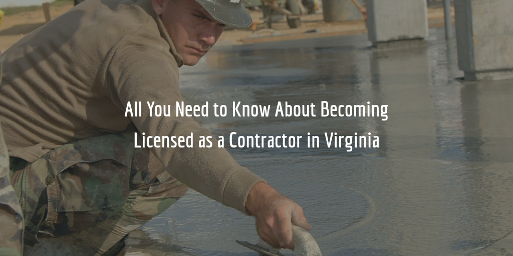 virginia contractors license guide