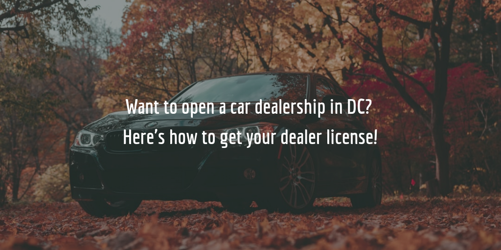 DC auto dealer license guide