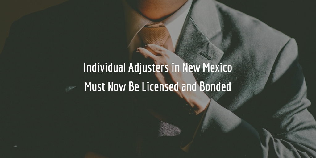 new mexico individual adjuster license