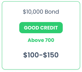10000 surety bond good credit