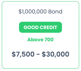 1000000 surety bond good credit
