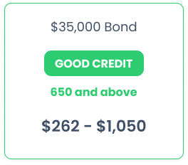 35000 surety bond good credit
