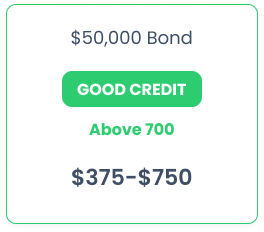 50000 surety bond good credit